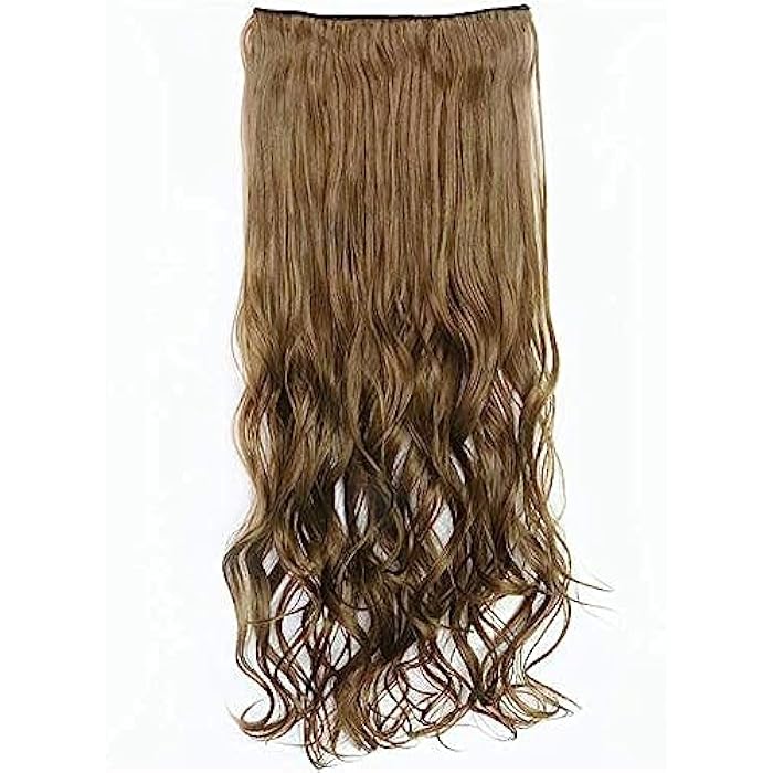 DILLARDS Long Curly Hair Extension - Golden Brown, 5018-9 - Image 1